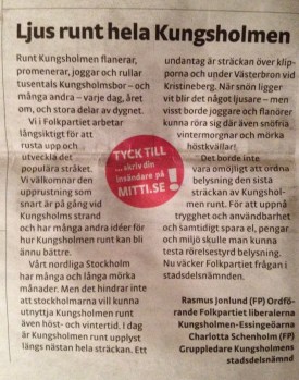 Mitt i Kungsholmen, v 52/12.