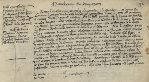 Den första moderna patentstadgan utfärdades av rådet i Venedig 1474. www.archiviodistatovenezia.it via Wikimedia.