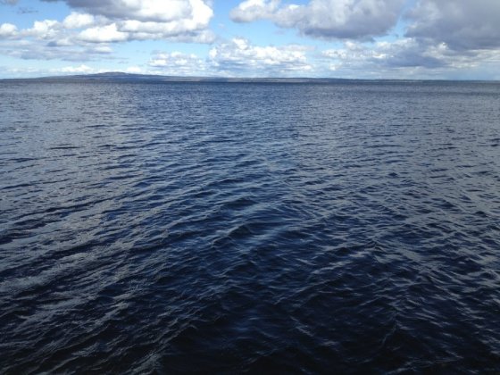 VILOPLATS. Vi tog avsked av pappa i Kinnevikens stilla vatten.