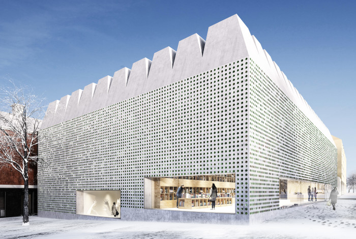 VINNARE. Med sin diskreta monumentalitet, en ny pärla för Djurgården och Stockholm vid Liljevalchs, av Gert Wingårdh och Ingegerd Råman. Bild från Folkpartiet i Stockholms stadshus på Newsdesk.