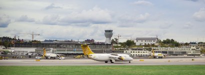 OSÄKERT KORT. Bromma flygplats (Swedavia).