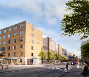 RENOVERINGSDAGS. Skiss på förslaget till Medborgarhuset. Vy från Folkungagatan, Nyréns arkitekter via bygg.stockholm.se