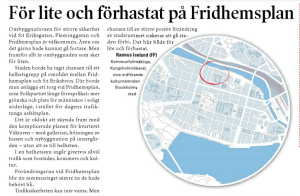 VÅRT KUNGSHOLMEN 14 mars 2015.